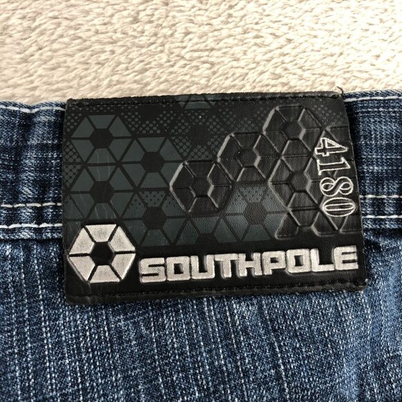 Southpole Men's 4180 Jeans Size 36 Relaxed Fit Straight Classic Blue Denim Casua - Picture 9 of 13